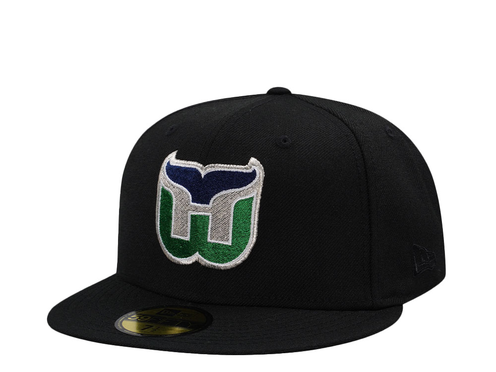 New Era Hartford Whalers Black Throwback Wool Edition 59Fifty Fitted Gorra