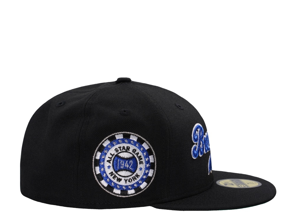 New Era Brooklyn Dodgers All Star Game 1942 Wool Black Throwback Edition 59Fifty Fitted Gorra