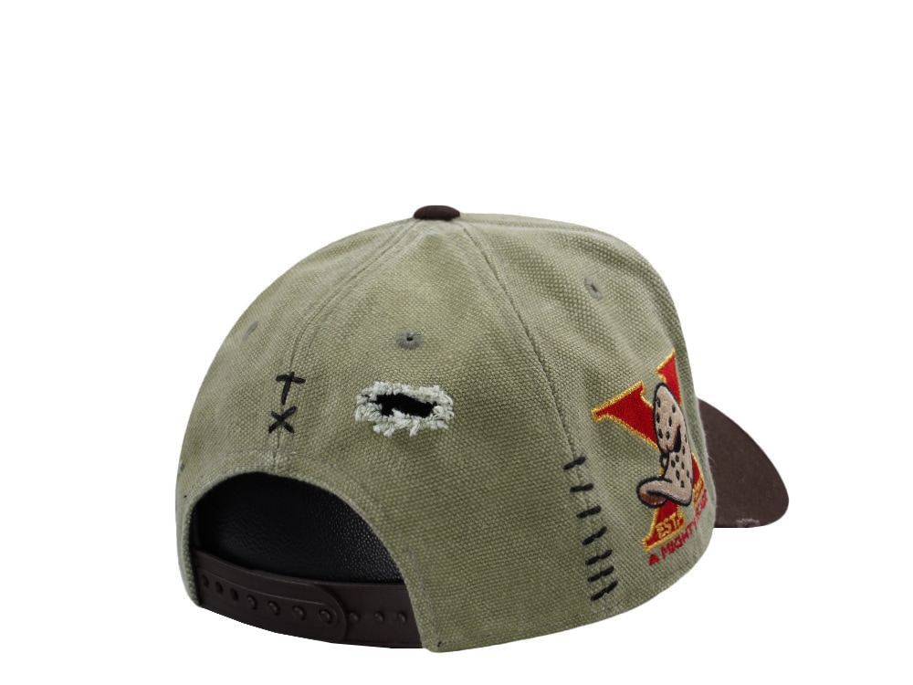 New Era Anaheim Ducks 10th Anniversary Washed Canvas Rifle Green Two Tone Edition 9Forty A Frame Snapback Gorra