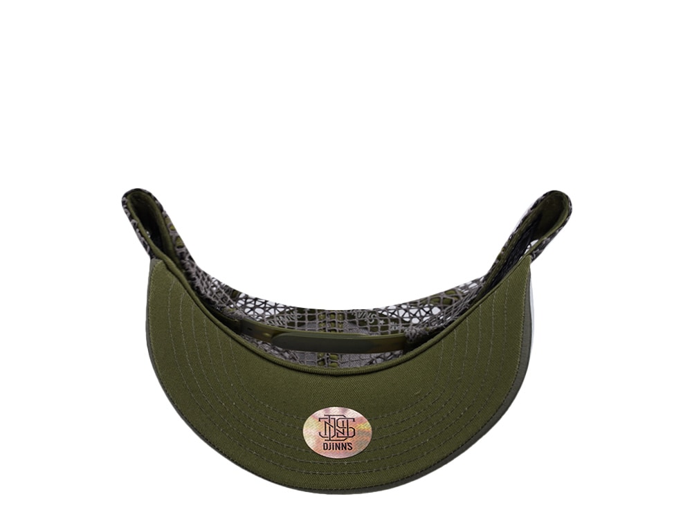 Djinns HFT Olive Big Net Mountain Trucker Snapback Gorra