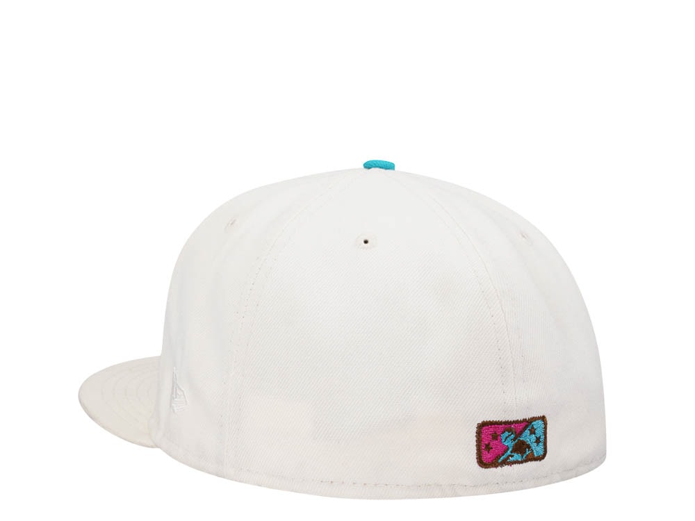 New Era Miami Beach Flamingos Vice Chrome Edition 59Fifty Fitted Gorra