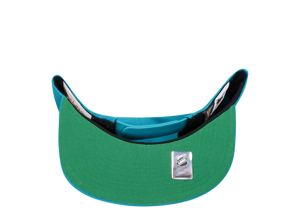 Mitchell & Ness San Jose Sharks Alternate Flip Vintage Snapback Gorra