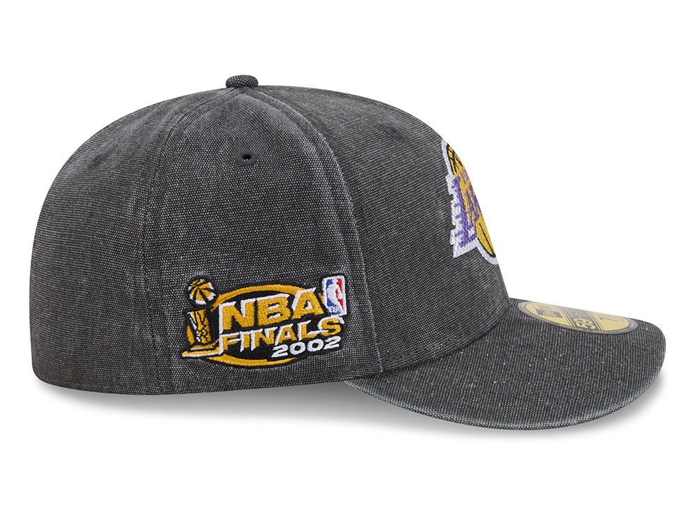 New Era Los Angeles Lakers NBA Finals 2002 HWC Charcoal Edition 59Fifty Fitted Gorra