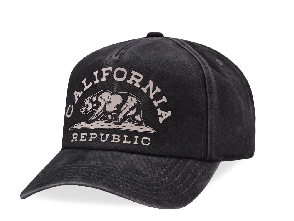American Needle California Walker Black Snapback Gorra
