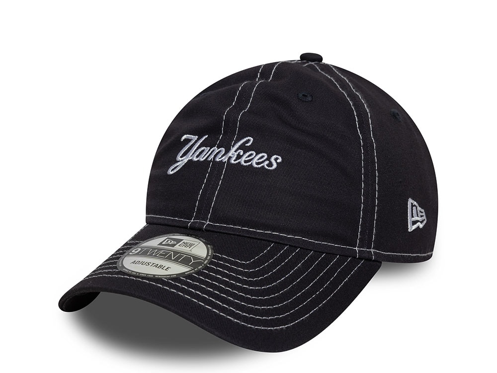 New Era New York Yankees Navy Contrast Stitch 9Twenty Snapback Gorra