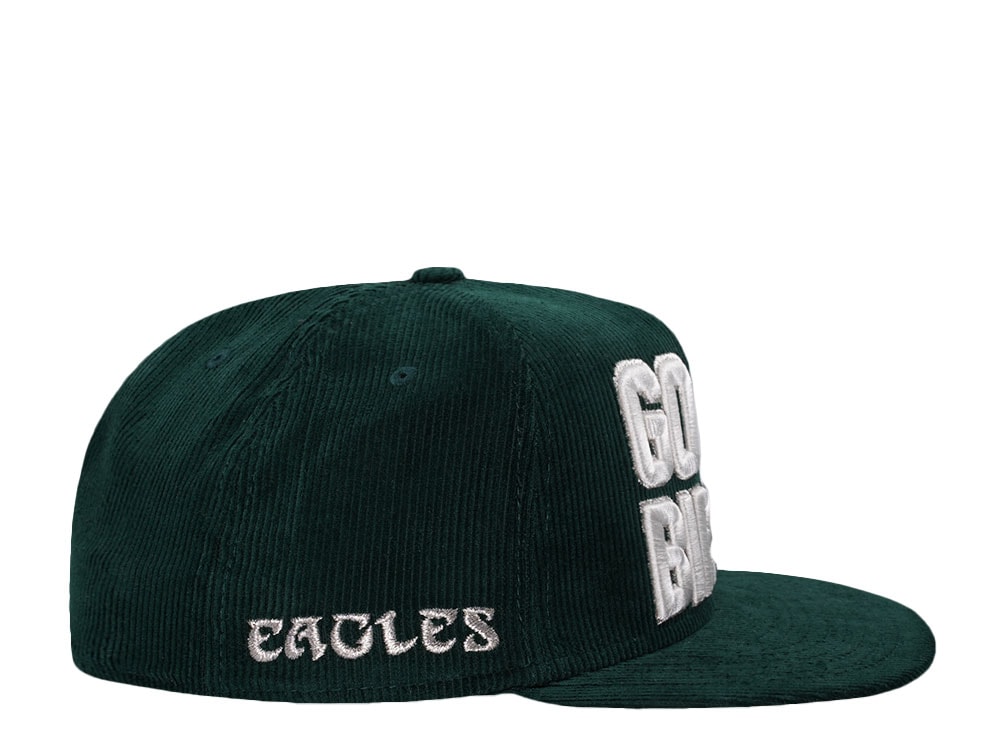 New Era Philadelphia Eagles Go Birds Corduroy Throwback Edition 59Fifty A Frame Fitted Gorra