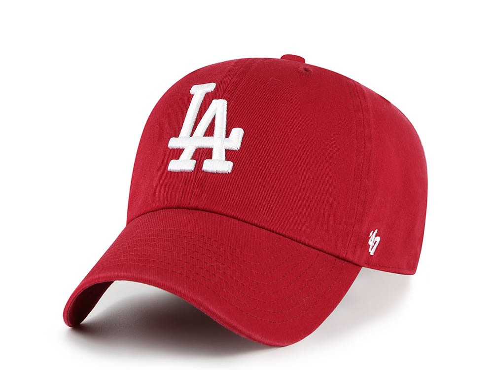 47 Brand Los Angeles Dodgers Red Edition Clean Up Strapback Gorra