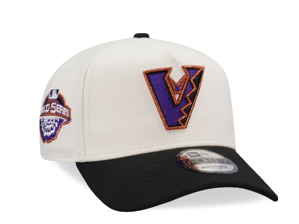 New Era Arizona Diamondbacks World Series 2001 Chrome Two Tone Edition 9Forty A Frame Snapback Gorra