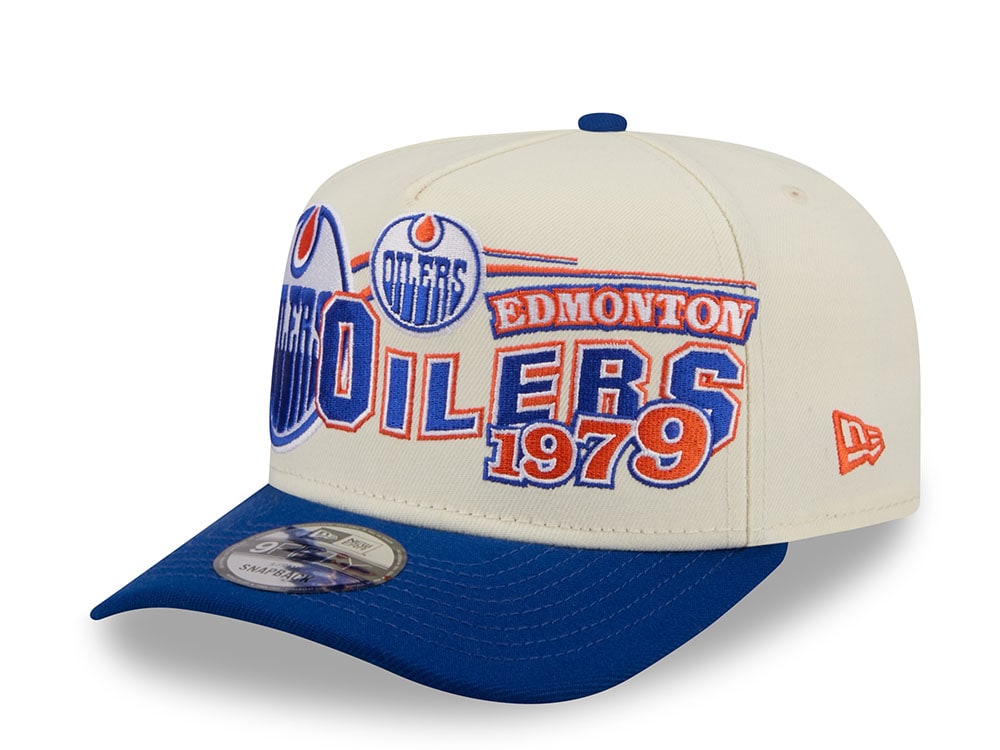 New Era Edmonton Oilers Classic Logo Two Tone Edition 9Fifty A Frame Snapback Gorra