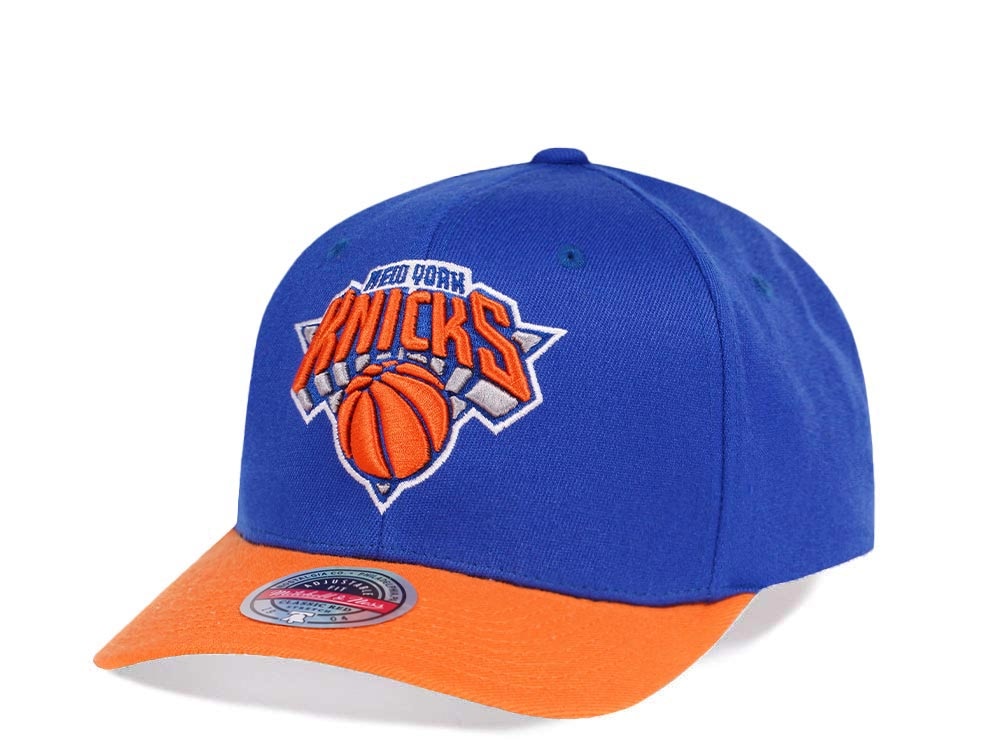 Mitchell & Ness New York Knicks Team Two Tone Red Line Solid Flex Snapback Gorra