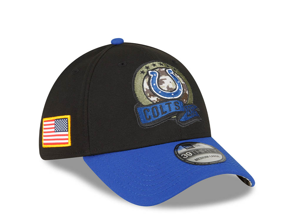 New Era Indianapolis Colts Salute to Service 2022 39Thirty Stretch Gorra