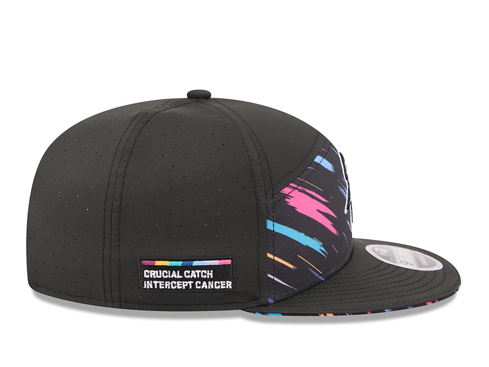 New Era Minnesota Vikings Crucial Catch 2026 Black Edition 9Fifty Split Panel Snapback Gorra