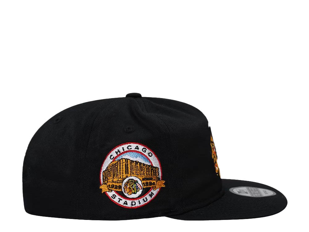 Chicago Blackhawks Stadium Patch Vintage Edition Golfer Snapback Gorra