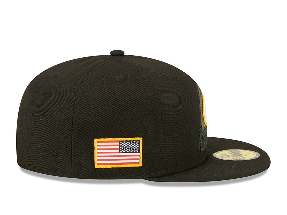 New Era Green Bay Packers Salute to Service 2022 Fitted 59Fifty Gorra