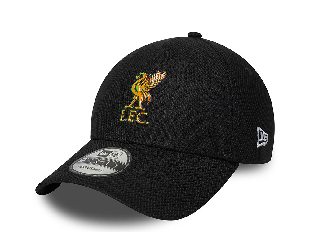 New Era Liverpool Fc Iridescent Logo Black Prime Edition 9Forty Adjustable Gorra
