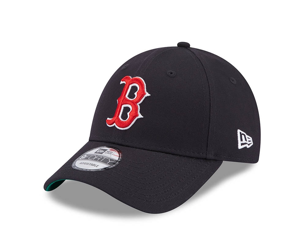 New Era Boston Red Sox Navy Throwback 9Forty Strapback Gorra