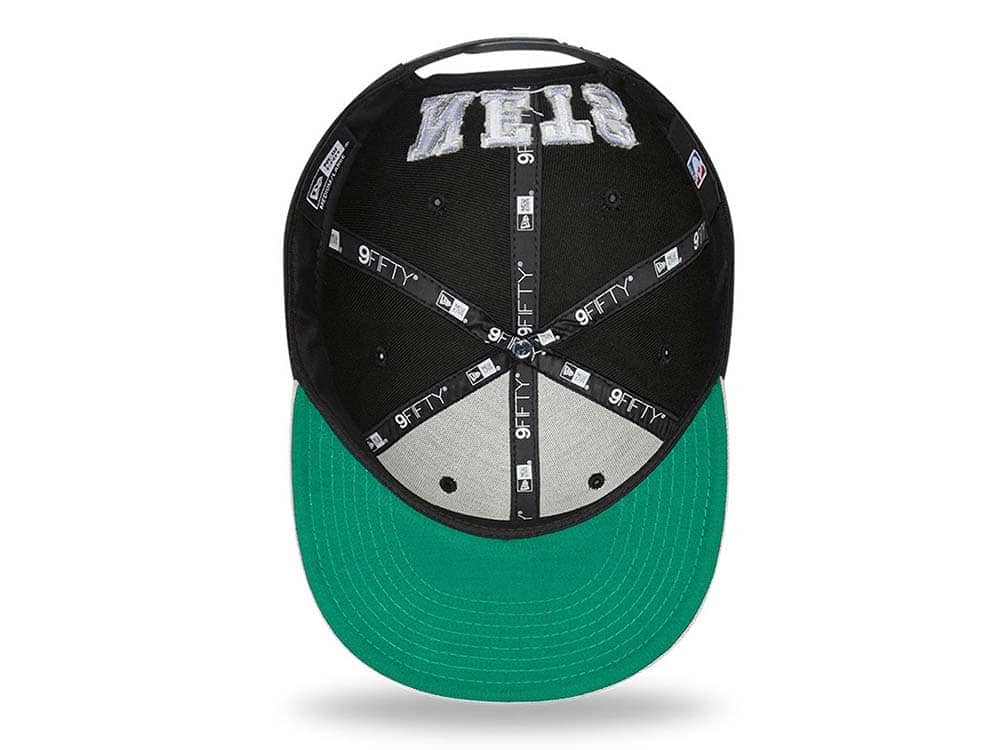 New Era Brooklyn Nets Team Arch Gray and Black 9Fifty Snapback Gorra