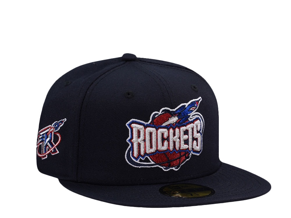 New Era Houston Rockets Metallic Navy Prime Edition 59Fifty Fitted Gorra