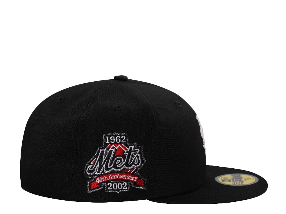 New Era New York Mets 40th Anniversary Black Prime Edition 59Fifty Fitted Gorra