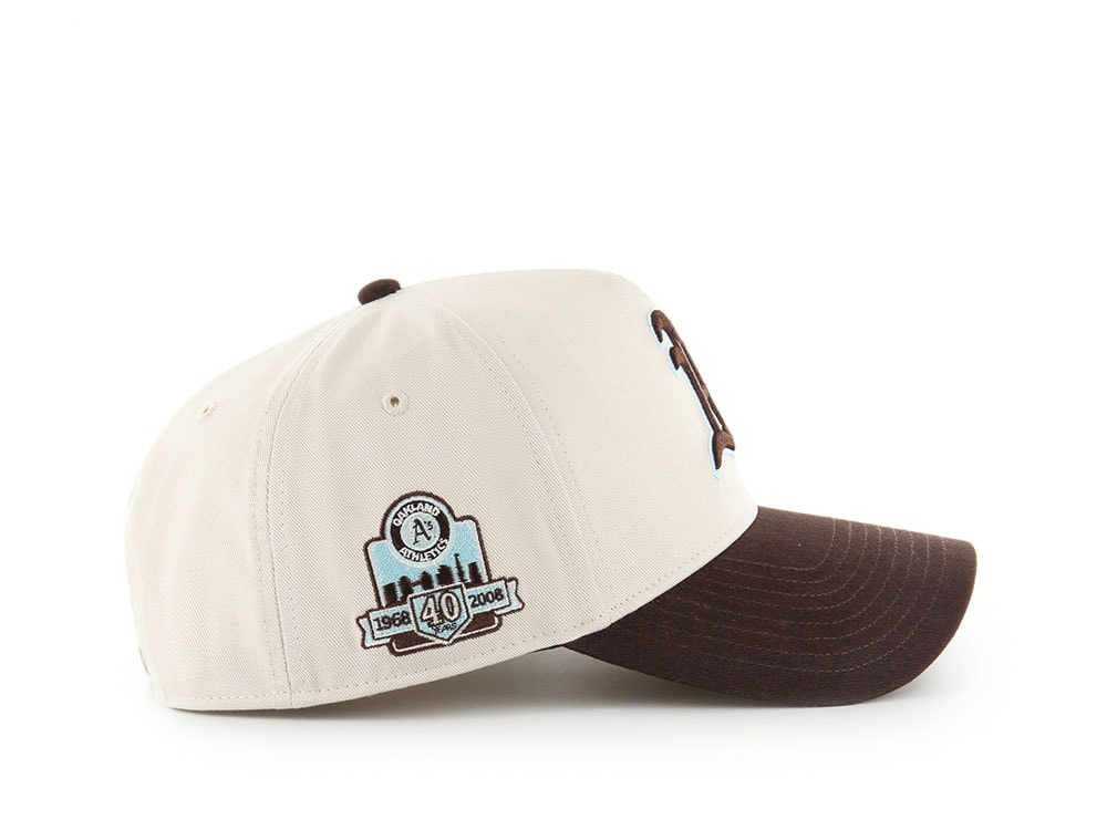 47Brand Oakland Athletics Cooperstown Bone Edition MVP Snapback Gorra