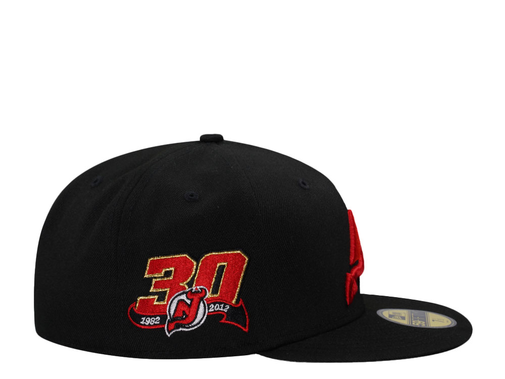 New Era New Jersey Devils 30th Anniversary Legend Black Red Edition 59Fifty  Fitted Gorra