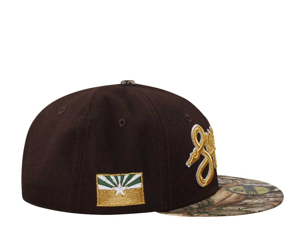 New Era Arizona Diamondback Real Tree Serpientes Two Tone Edition 59Fifty Fitted Gorra