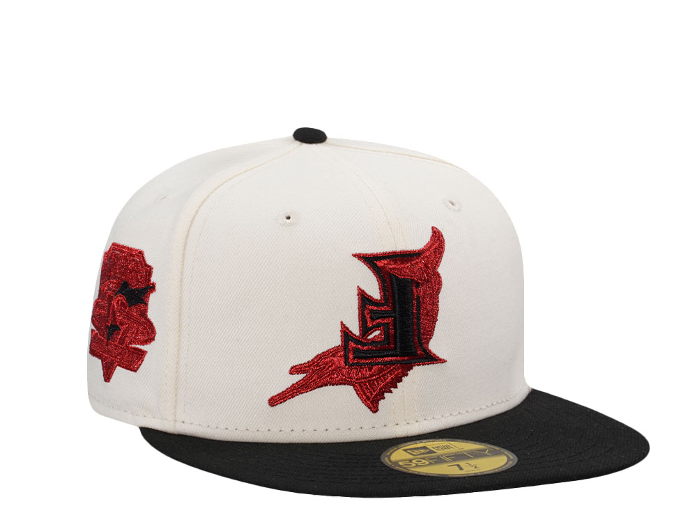 New Era Florida Marlins 10th Anniversary Movie Legend Chrome Edition 59Fifty Fitted Gorra