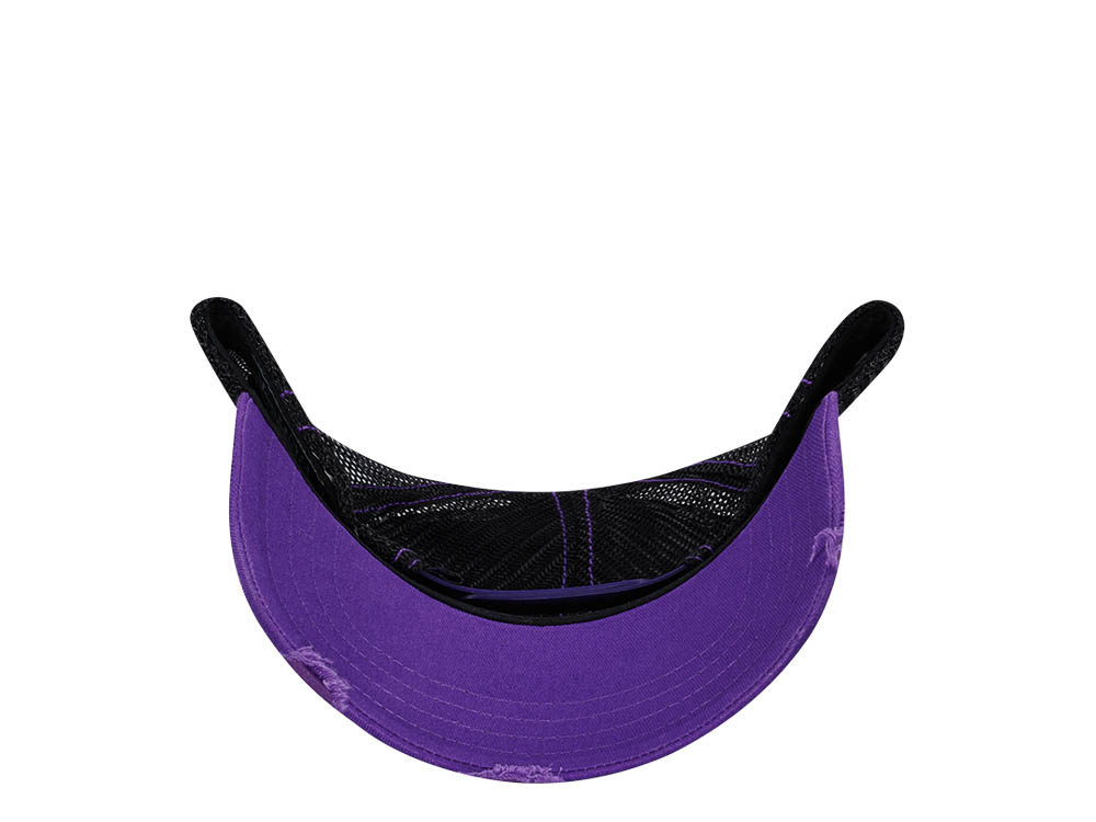 Von Dutch White Purple Two Tone Edition Trucker A Frame Snapback Gorra