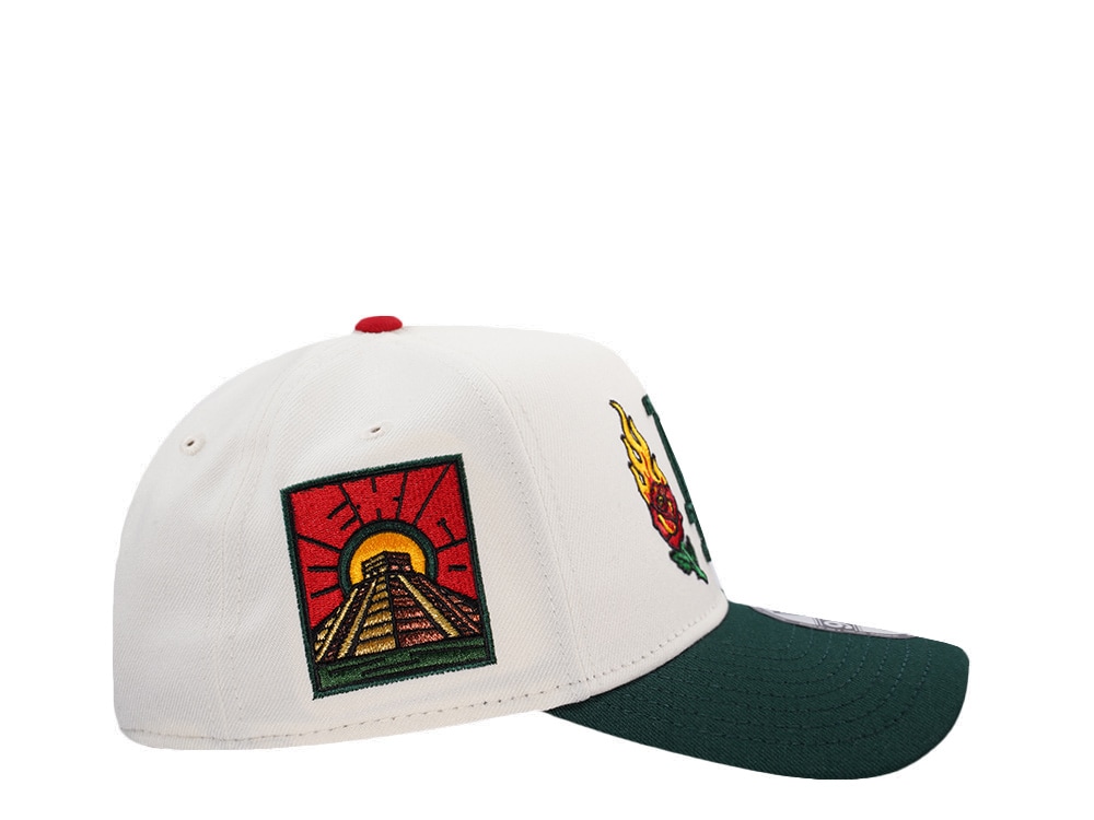 New Era Los Angeles Dodgers Burning Rose Chrome Two Tone Edition 9Forty A Frame Snapback Gorra
