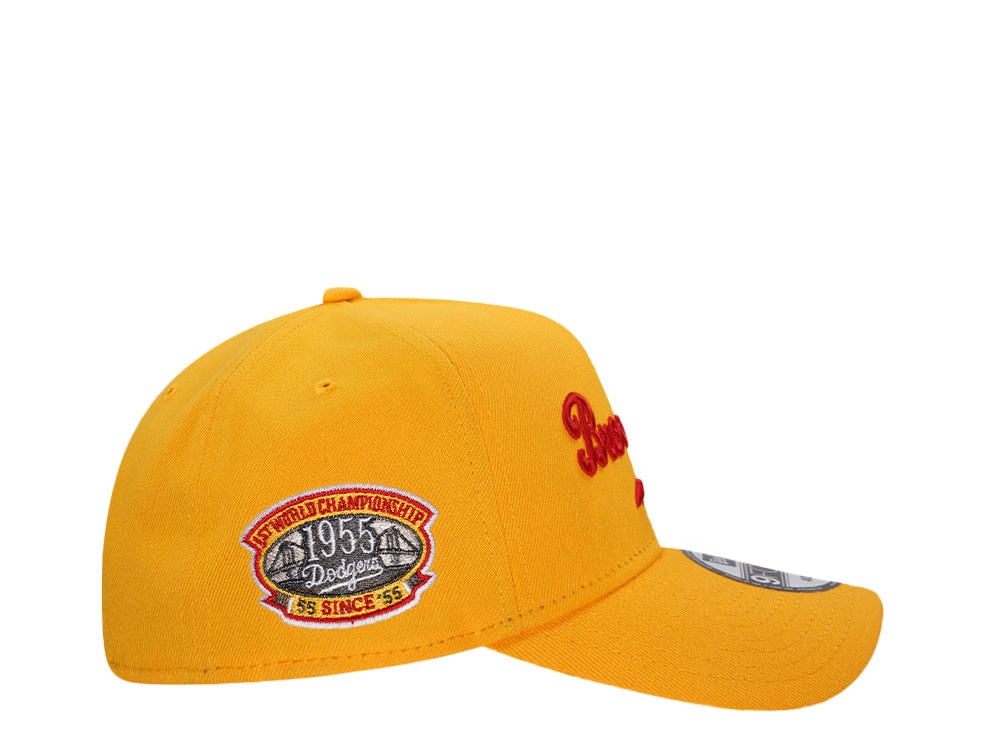 New Era Brooklyn Dodgers 1st World Championship Yellow Classic 9Forty A Frame Snapback Gorra