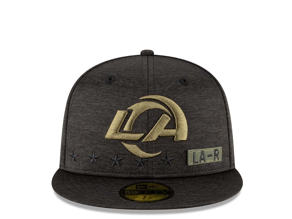 New Era Los Angeles Rams Salute to Service 2020 Fitted 59Fifty Gorra