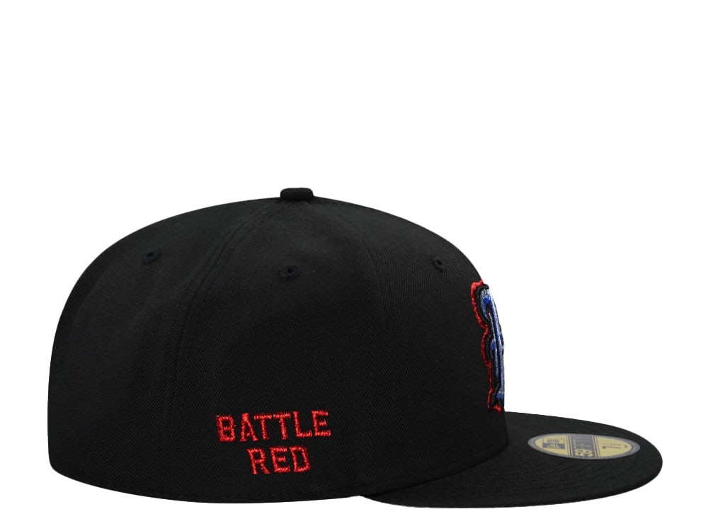 New Era Houston Texans Battle Red Black Metallic Edition 59Fifty Fitted Gorra