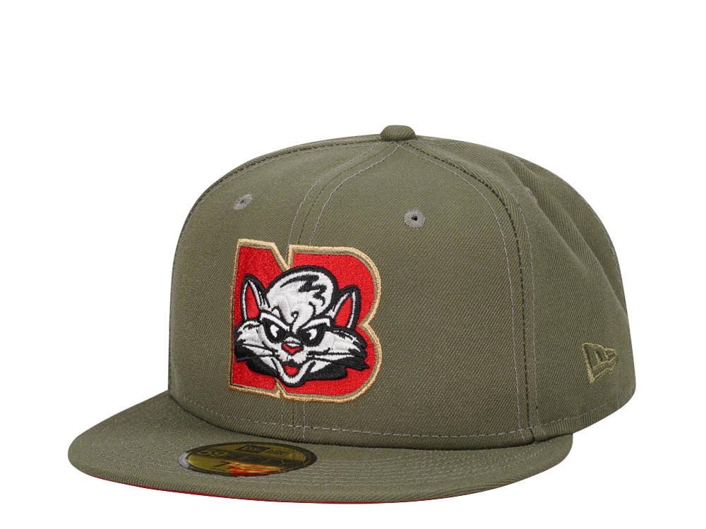 New Era New Britain Rock Cats Spanish Olive Edition 59Fifty Fitted Gorra