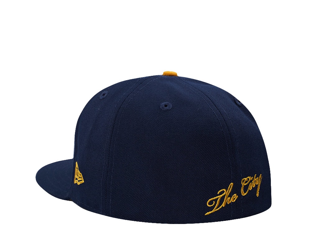 New Era Golden State Warriors 50th Anniversary Ocean Blue Prime Edition 59Fifty Fitted Gorra