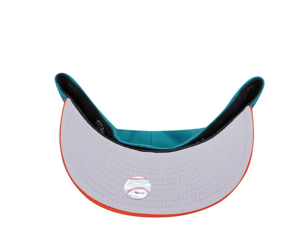 New Era Miami Marlins Teal Orange Two Tone Edition 59Fifty Fitted Gorra