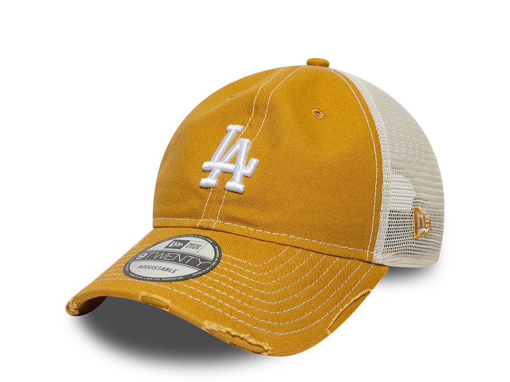 New Era Los Angeles Dodgers Cotton Canvas 9Twenty Trucker Strapback Gorra