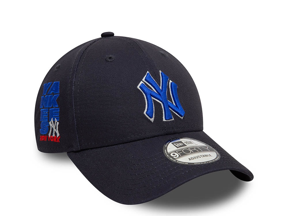 New Era New York Yankees MLB Patch Navy 9Forty Strapback Gorra