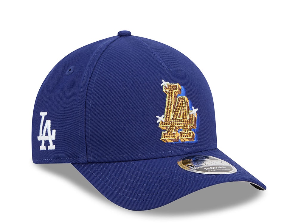 New Era Los Angeles Dodgers Emblem Blue Prime 9Forty A Frame M Crown Snapback Gorra