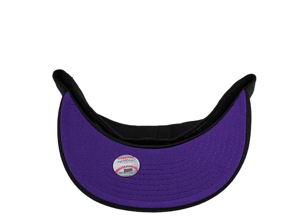 New Era Colorado Rockies Batting Practice Black and Purple Edition 59Fifty Fitted Gorra