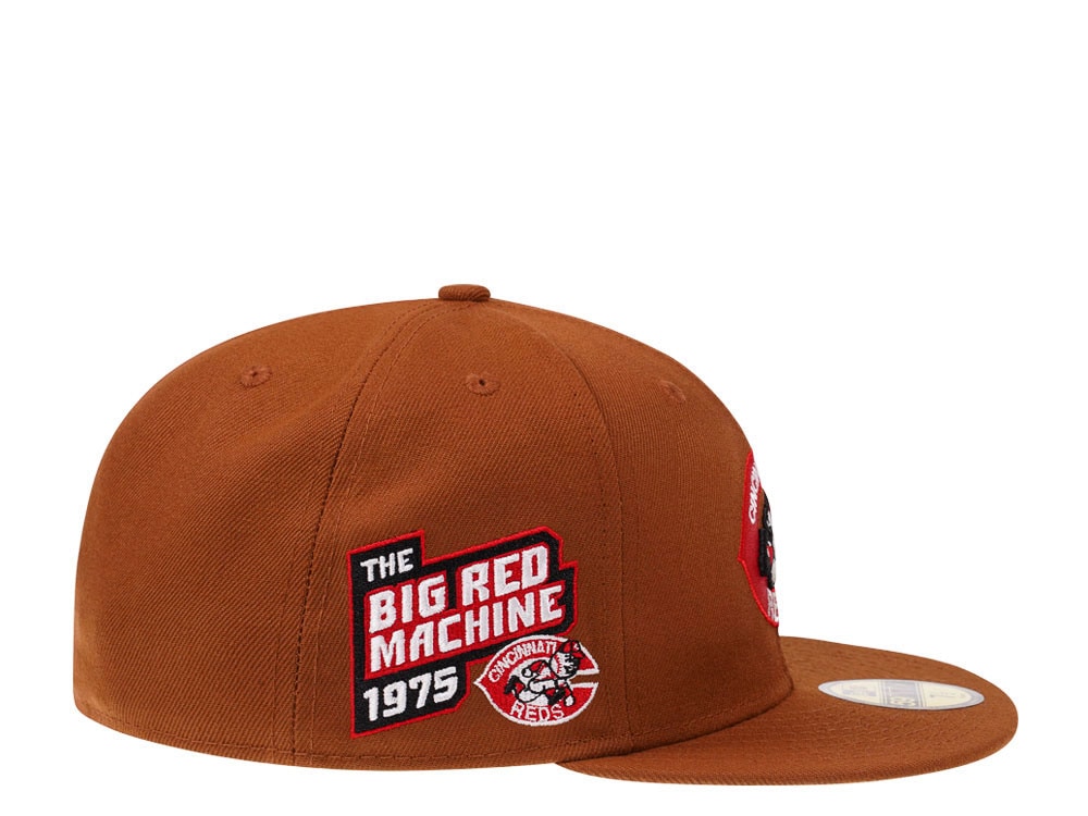 New Era Cincinnati Reds Big Red Machine Bourbon and Suede Edition 59Fifty Fitted Gorra