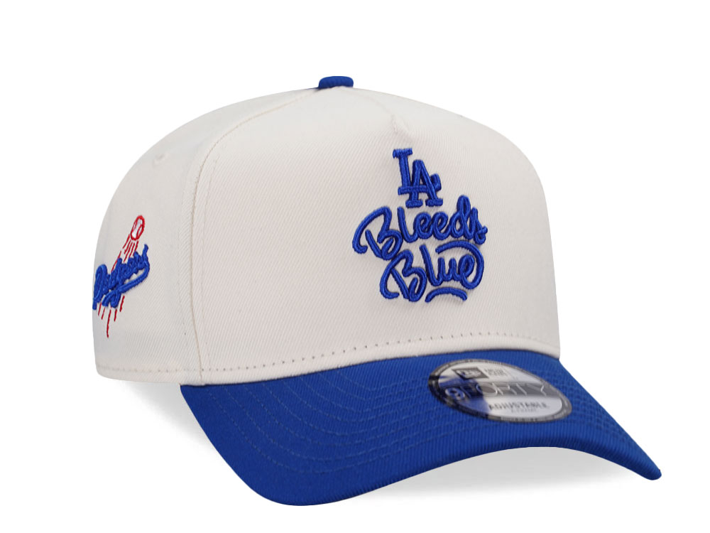 New Era Los Angeles Dodgers Bleed Blue Chrome Two Tone Edition 9Forty A Frame Snapback Gorra