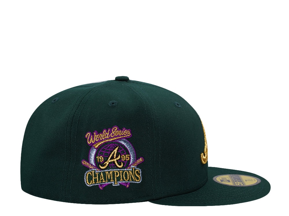 New Era Atlanta Braves World Series 1995 Dark Green Prime Edition 59Fifty Fitted Gorra