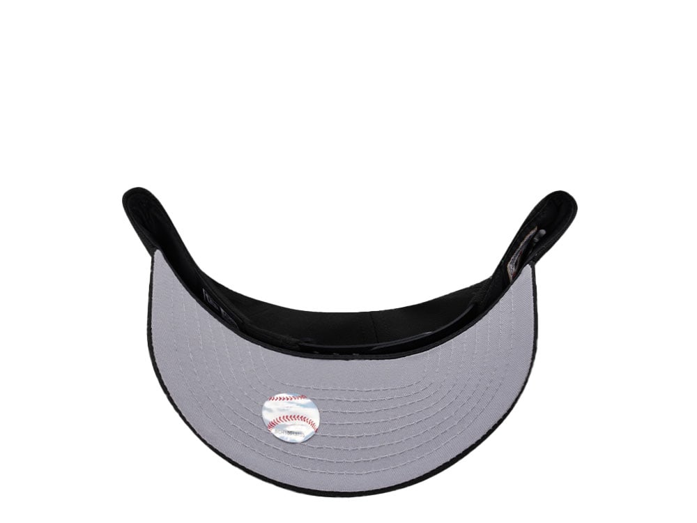 New Era Chicago Cubs Black Satin 9Forty A Frame Snapback Gorra