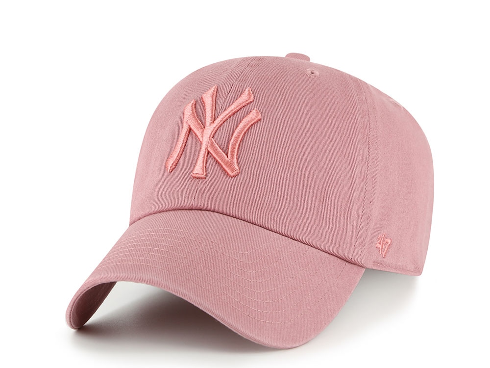 47 Brand New York Yankees Mauve Clean Up Strapback Gorra