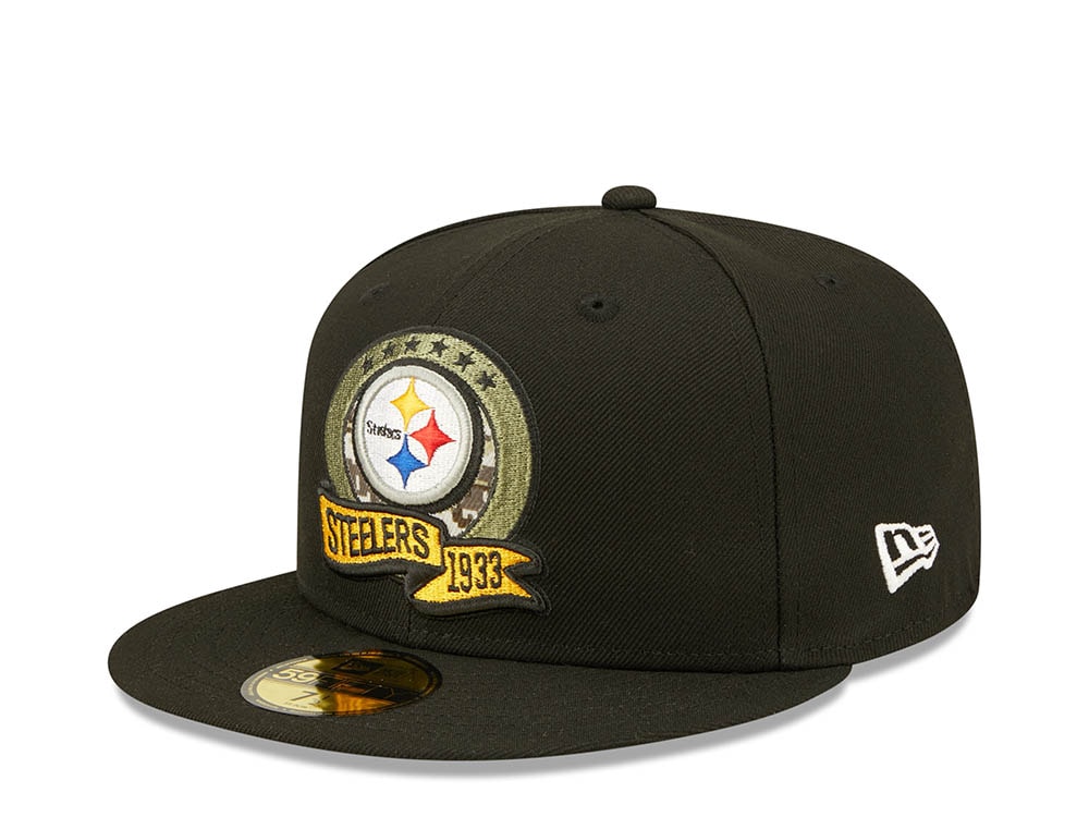 New Era Pittsburgh Steelers Salute to Service 2022 Fitted 59Fifty Gorra