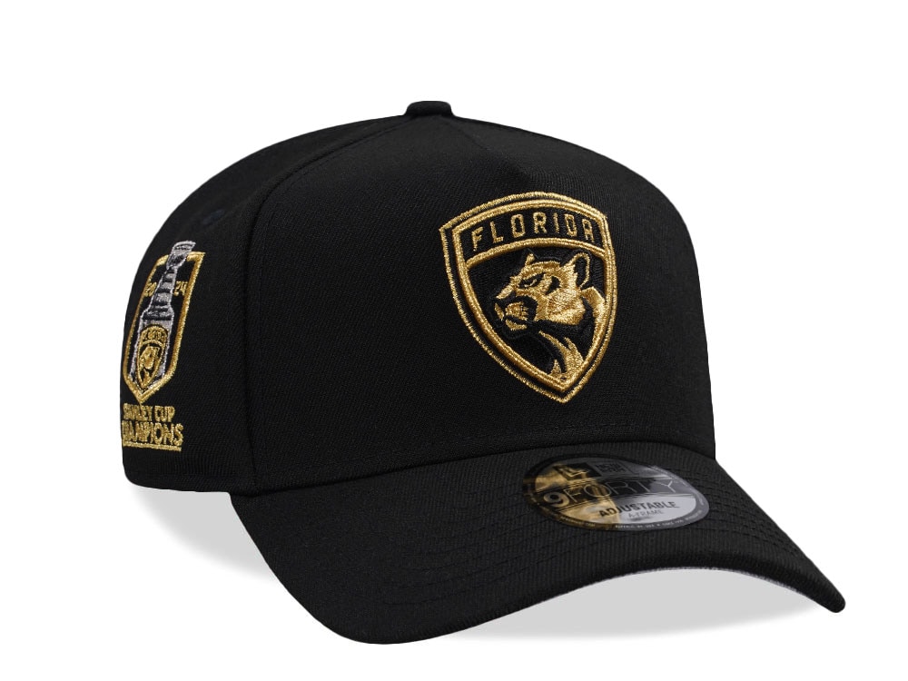 New Era Florida Panthers Stanley Cup Champions 2024 Metallic Prime Edition 9Forty A Frame Snapback Gorra
