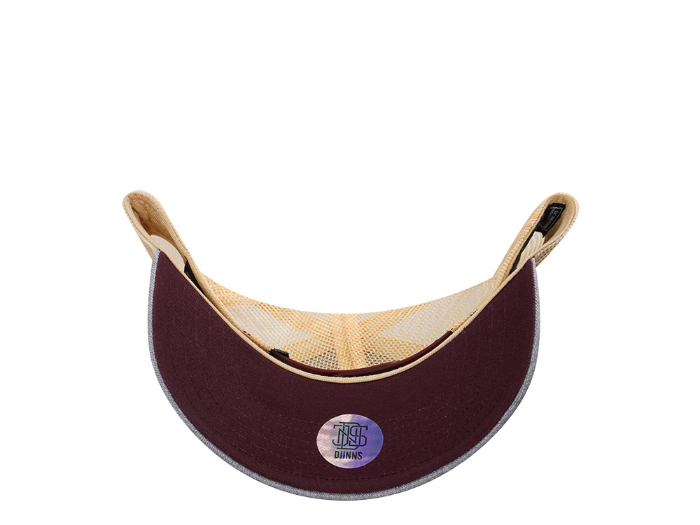 Djinns Lazy Sunday Coffee Club Gray Trucker Snapback Gorra