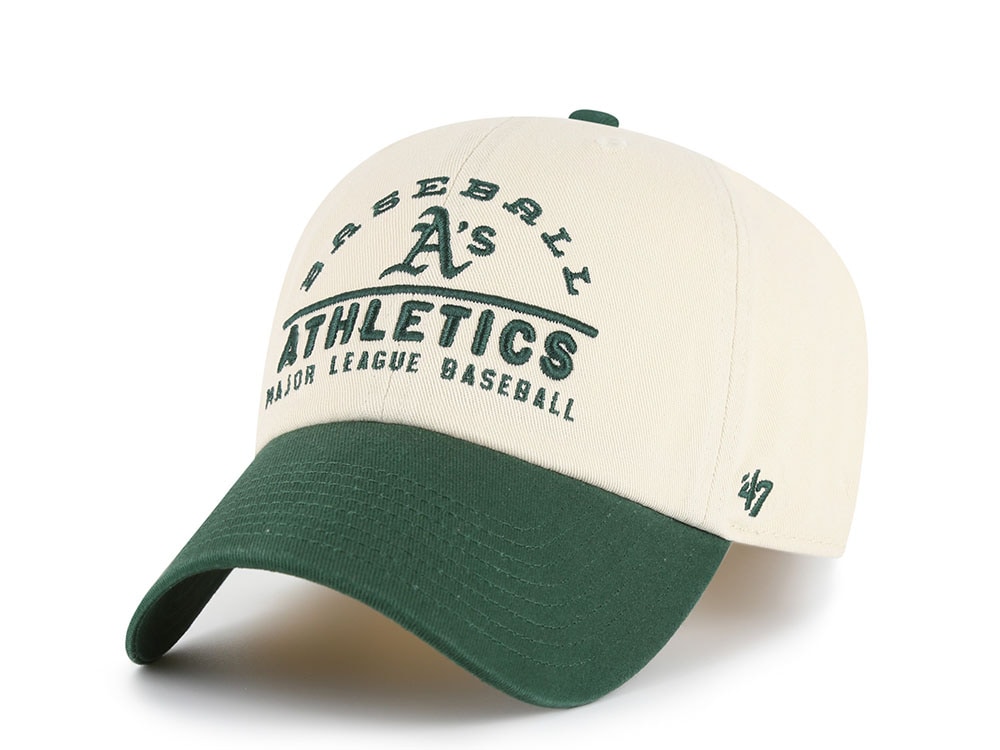 47 Brand Oakland Athletics Natural Clean Up Strapback Gorra
