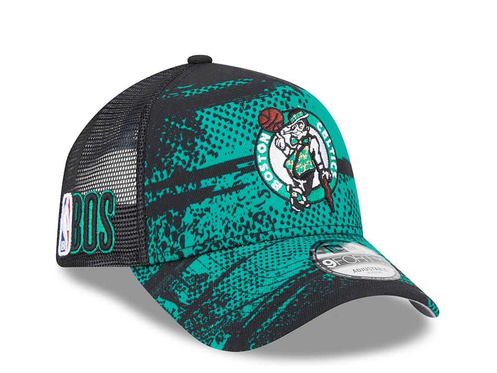 New Era Boston Celtics NBA Tip Off 2024 Trucker 9Forty A Frame Snapback Gorra