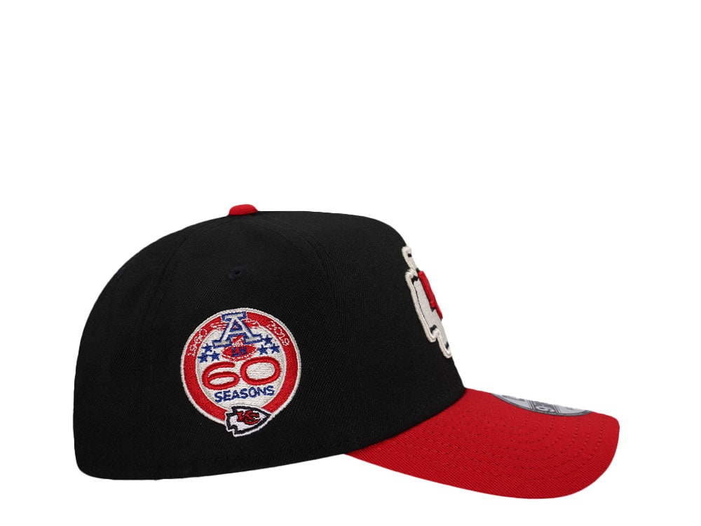 New Era Kansas City Chiefs 60 Seasons Two Tone 9Forty A Frame Snapback Gorra